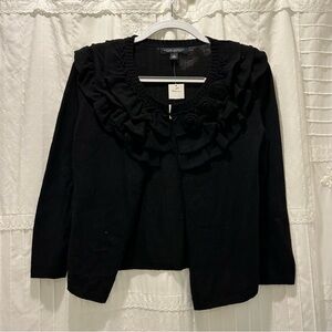Banana Republic Rose Detail Black Cardigan